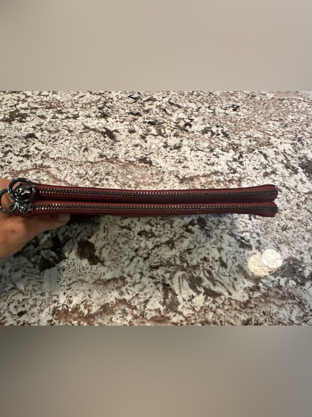 Lululemon Burgundy Wristlet Pouch - Picture 6 of 8